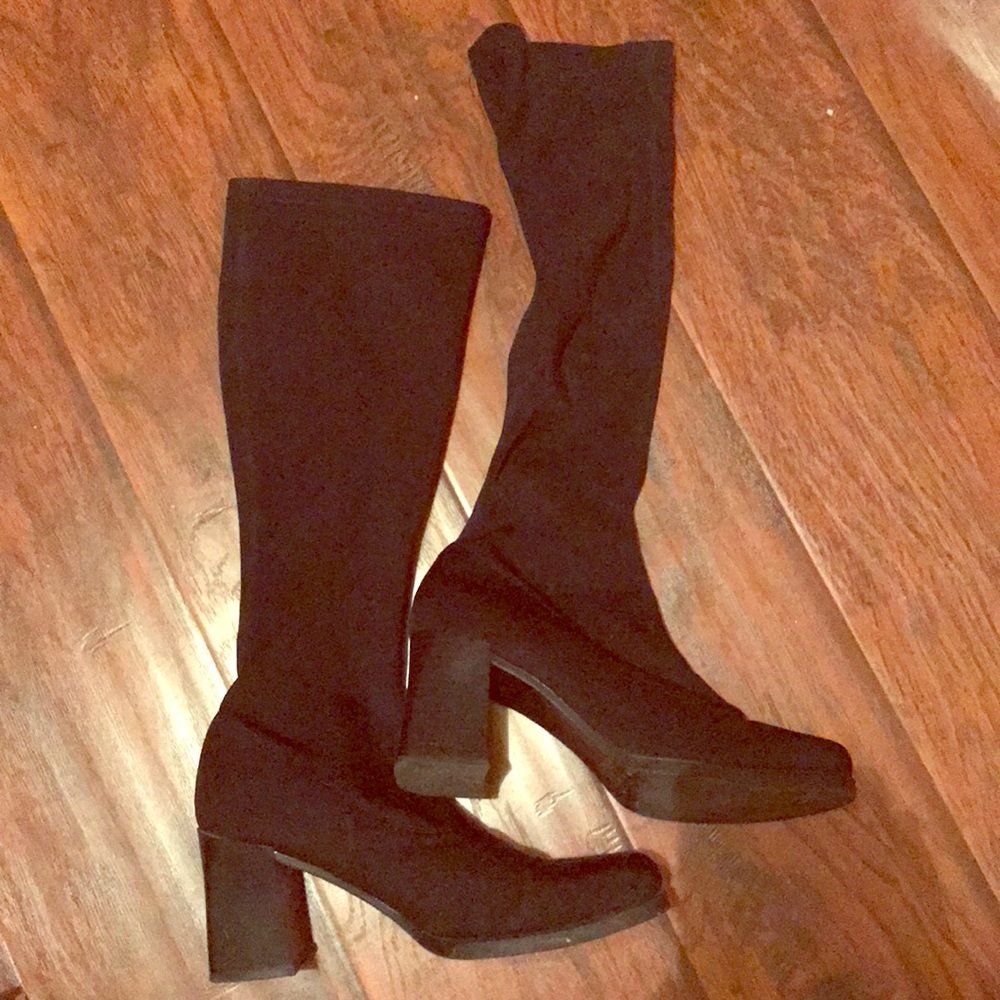 Black go go boots